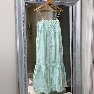 NWOT-ZARA TIERED POPLIN DRESS